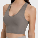 Millennia Scoop Neck Wide Strap Active Tank - All Mine Now Clothing