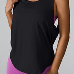 Crisscross Round Neck Active Tank - All Mine Now Clothing