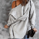 Open Front Hooded Faux Fur Outwear with Pockets - All Mine Now Clothing