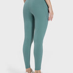 Millennia Pocketed High Waist Active Leggings - All Mine Now Clothing