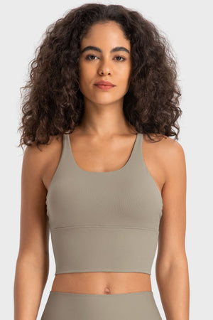 Millennia Crisscross Back Ladder Detail Sports Bra - All Mine Now Clothing