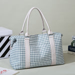 Houndstooth Canvas Travel Bag - All Mine Now Clothing