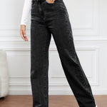 High Waist Straight Jeans - All Mine Now Clothing