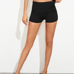 Exposed Seam High Waist Yoga Shorts - All Mine Now Clothing