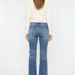 Kancan Cat's Whiskers High Waist Flare Jeans Trendsi