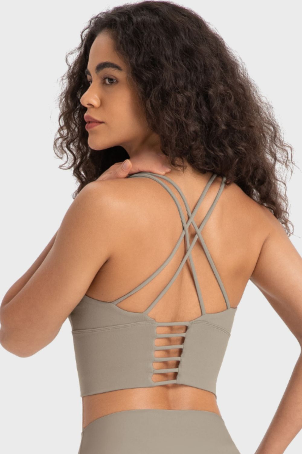 Millennia Crisscross Back Ladder Detail Sports Bra - All Mine Now Clothing