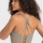 Millennia Crisscross Back Ladder Detail Sports Bra - All Mine Now Clothing