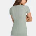 Millennia Round Neck Short Sleeve Active T-Shirt - All Mine Now Clothing