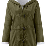 Full Size Pocketed Long Sleeve Hooded Toggle Jacket - All Mine Now Clothing