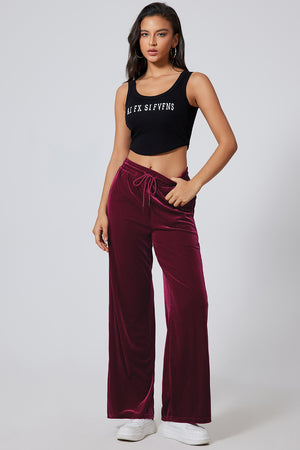 Drawstring Wide Leg Active Pants - All Mine Now Clothing