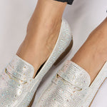 Forever Link Rhinestone Point Toe Loafers - All Mine Now Clothing