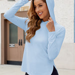 Long Sleeve Hooded Active Top - All Mine Now Clothing