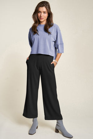 Davi & Dani Wide Leg Mid-Rise Pants - All Mine Now Clothing