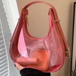 PU Leather PVC Shoulder Bag - All Mine Now Clothing