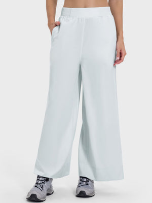 Millennia Slit Wide Leg Active Pants - All Mine Now Clothing