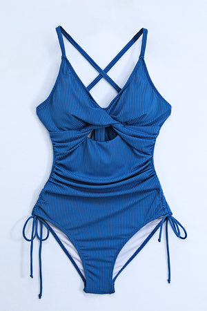 Cutout V-Neck Spaghetti Strap One-Piece Swimwear - All Mine Now Clothing