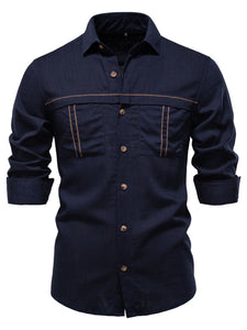 Men's Stylish Button Down Shirt - Classic Comfort