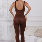 Scoop Neck Wide Strap Active Jumpsuit - All Mine Now Clothing