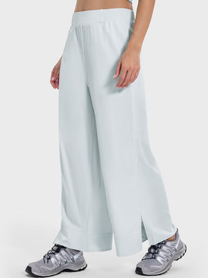 Millennia Slit Wide Leg Active Pants - All Mine Now Clothing