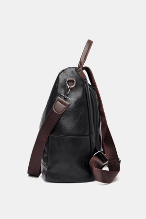 PU Leather Large Backpack Bag - All Mine Now Clothing