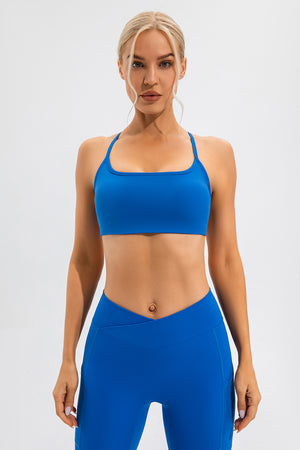 Crisscross Spaghetti Strap Active Cami - All Mine Now Clothing