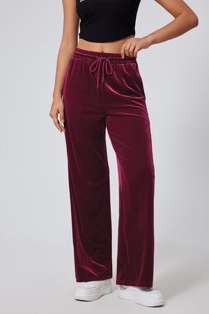 Drawstring Wide Leg Active Pants - All Mine Now Clothing