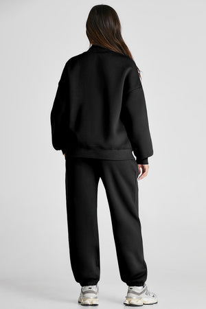 Quarter Zip Long Sleeve Top and Pants Set - All Mine Now Clothing