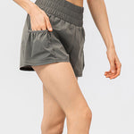 Elastic Waist Pocketed Active Shorts - All Mine Now Clothing