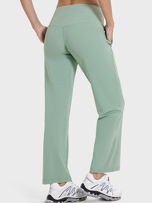 Millennia Pocketed High Waist Active Pants - All Mine Now Clothing