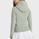 Millennia Zip Up Seam Detail Hooded Sports Jacket - All Mine Now Clothing