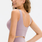 Scoop Neck Long Sports Bra - All Mine Now Clothing