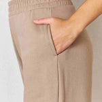 RISEN Wide Waistband Slit Wide Leg Pants - All Mine Now Clothing