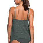 Full Size Spaghetti Strap Scoop Neck Tankini Set - All Mine Now Clothing