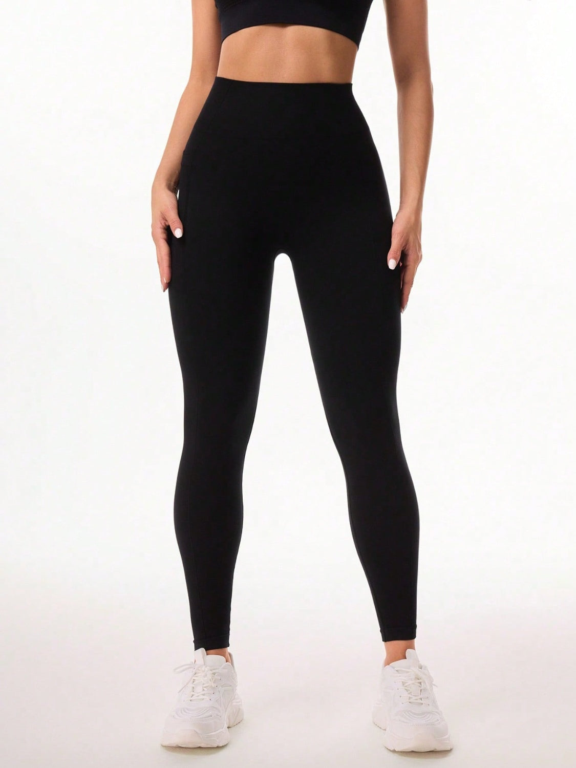 Pocketed High Waist Active Leggings - All Mine Now Clothing