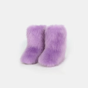 Thermal Fuzzy Platform Boots - All Mine Now Clothing