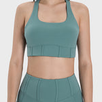 Millennia Square Neck Wide Strap Active Tank - All Mine Now Clothing