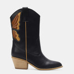 Beast Fashion Butterfly Cut Detail Point Toe Boots - All Mine Now Clothing