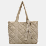 Quilted Nylon Large Tote Bag - All Mine Now Clothing