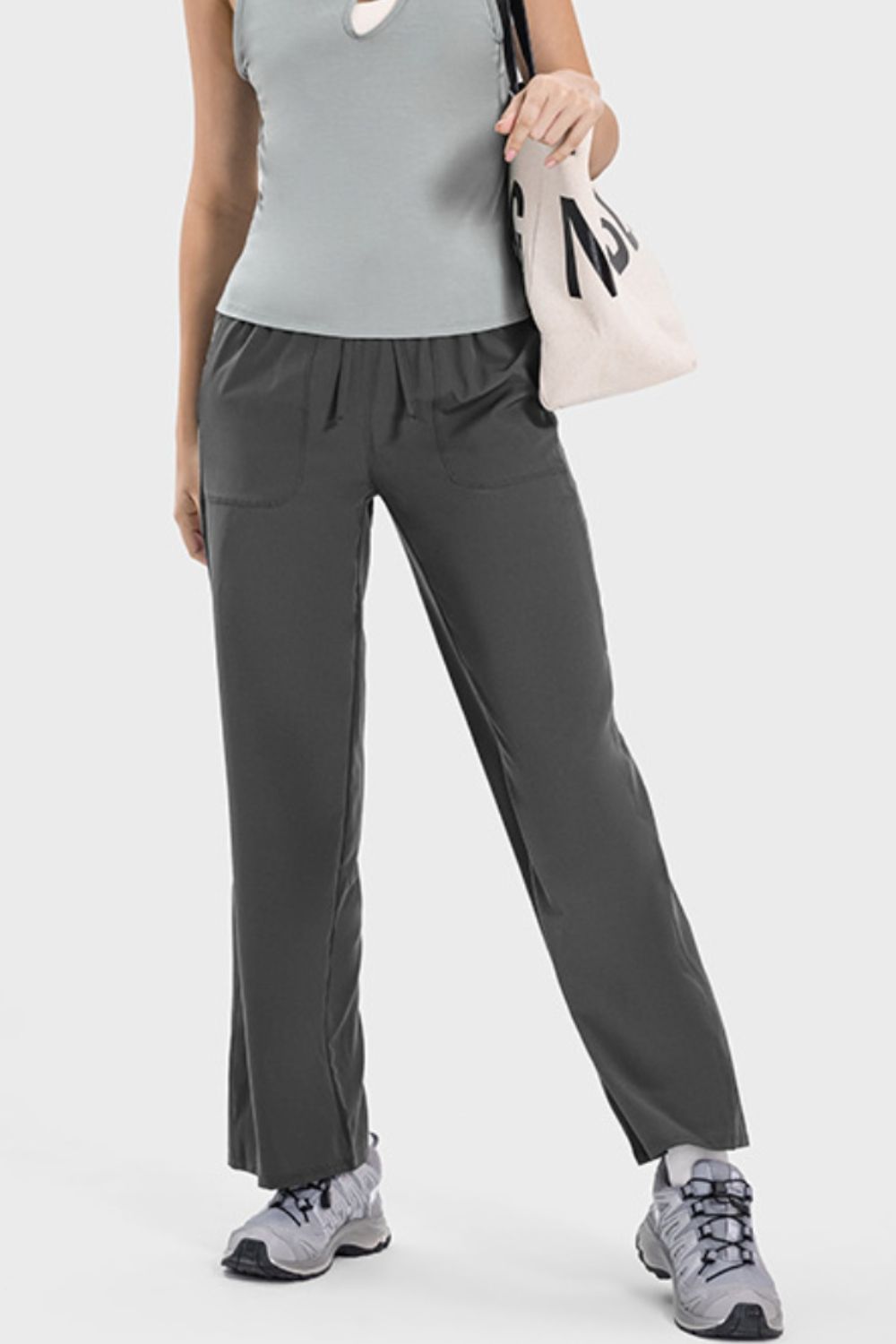 Millennia Drawstring Pocketed Active Pants - All Mine Now Clothing