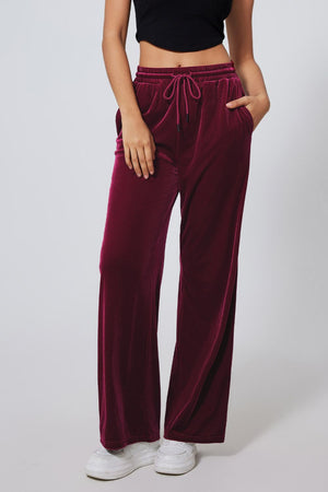 Drawstring Waist Wide Leg Active Pants - All Mine Now Clothing