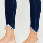 Kancan Full Size High Rise Frayed Ankle Skinny Jeans - All Mine Now Clothing