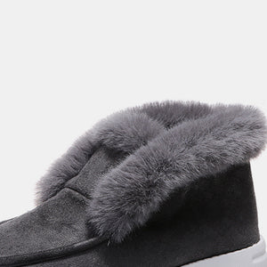 Furry Suede Snow Boots - All Mine Now Clothing