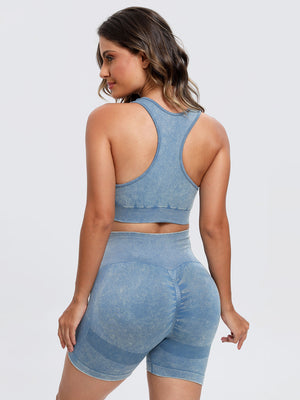 Scoop Neck Wide Strap Top and Shorts Active Set - All Mine Now Clothing