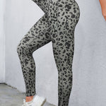 Leopard Print Wide Waistband Leggings - All Mine Now Clothing