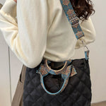 Bubble Textured Printed Strap Handbag - All Mine Now Clothing