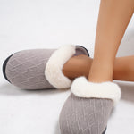 Thermal Faux Fur Round Toe Slippers - All Mine Now Clothing