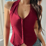 Devine Tied Halter Neck Tank