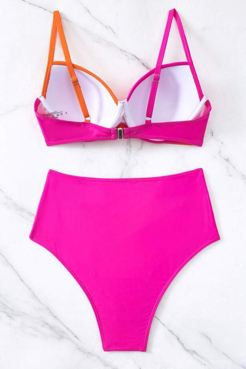 Contrast Sweetheart Neck Bikini Set - All Mine Now Clothing