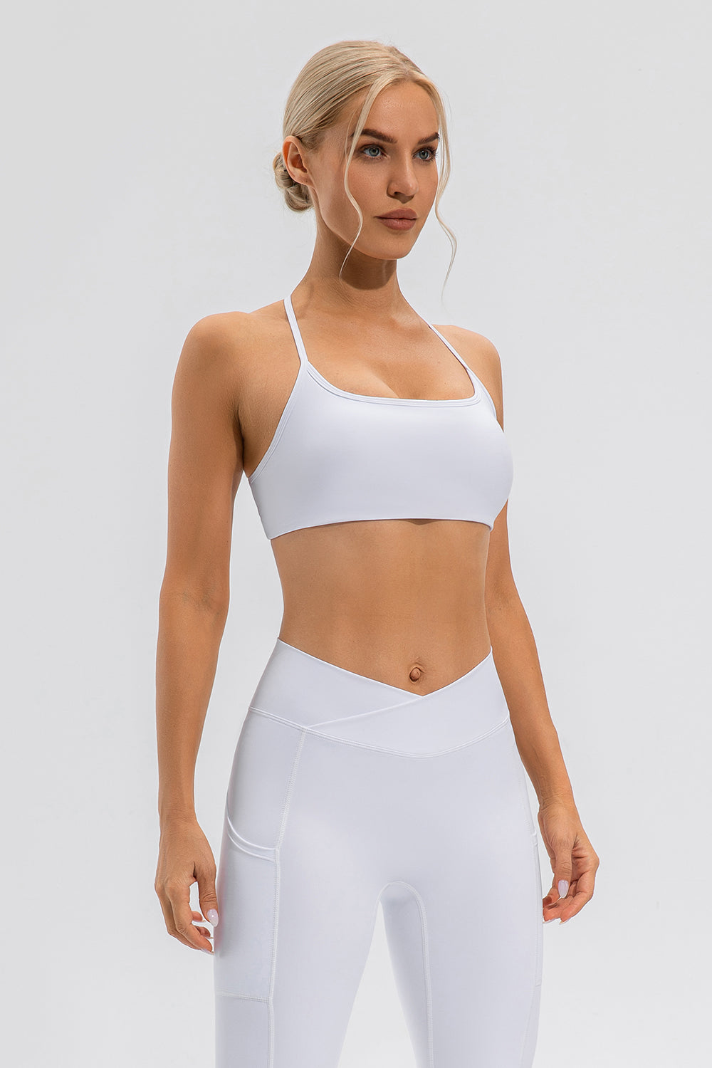 Crisscross Spaghetti Strap Active Cami - All Mine Now Clothing