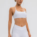 Crisscross Spaghetti Strap Active Cami - All Mine Now Clothing